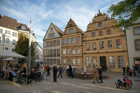 Alter Markt Bielefeld. Urlaubsregion Teutoburger Wald. Foto: Bielefeld Marketing GmbH / D. Topel