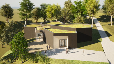 Modell Außenansicht Klimaerlebniswelt in Oerlinghausen