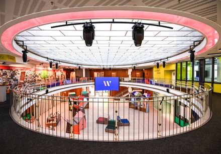 Wissenswerkstadt Bielefeld - Blick von runder Empore