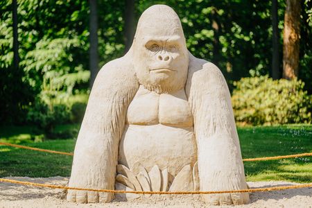 Gorilla aus Sand