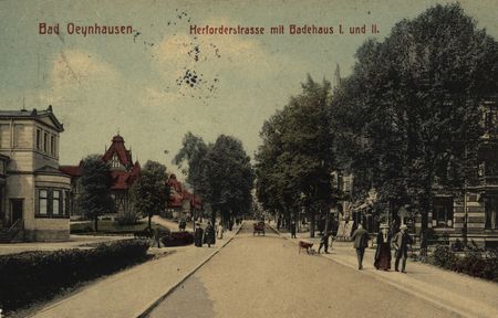 Postkarte Badehaus l und ll im Staatsbad Bad Oeynhausen 