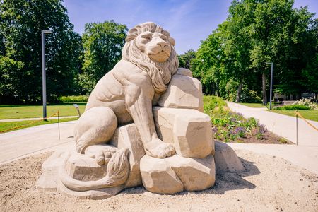 Löwe aus Sand