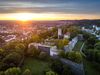 Luftaufnahme Bielefeld Sparrenburg bei Sonnenaufgang