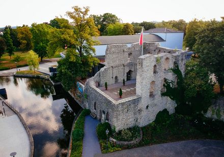 Luftbild: Burg in Bad Lippspringe