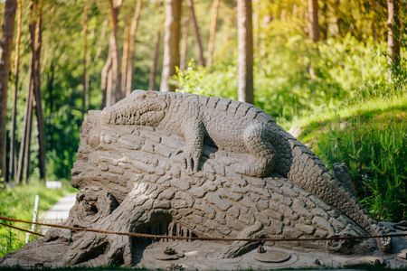 Krokodil aus Sand