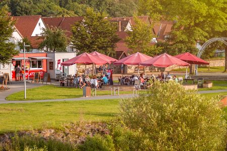 Das Café Ankerplatz im Emmerauenpark Lügde