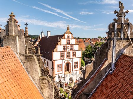 Rathaus Bad Salzuflen am Markt mit schönen Giebeln