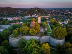 Sparrenburg Bielefeld bei Abendstimmung