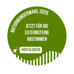 Hinweis zur Naturwunderwahl 2025 - Abstimmen für die Externsteine