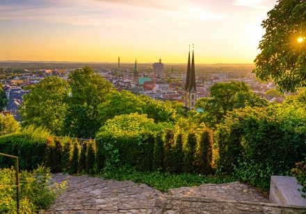 Blick auf Bielefeld von der Sparrenburg
