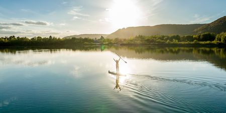 SUP fahren auf dem Godelheimer See