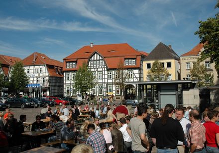 Neustadtmarktplatz in Warburg, Foto: H. Rösel / Hansestadt Warburg