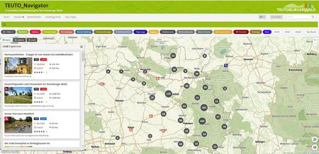Über 700 Wanderwege werden im TEUTO_Navigator, der interaktiven Regions-Karte, vorgestellt.