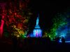 beleuchtetes Hermannsdenkmal bei Nacht - Hermann leuchtet Veranstaltung