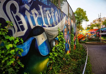 Arminia Graffiti in Bielefeld bei der Kiez-Tour