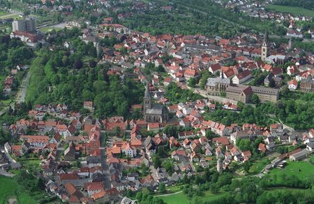 Luftaufnahme Warburg, Foto: H. Rösel / Hansestadt Warburg