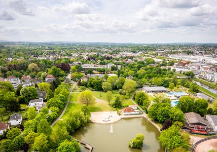 Luftansicht Steinmeisterpark Bünde