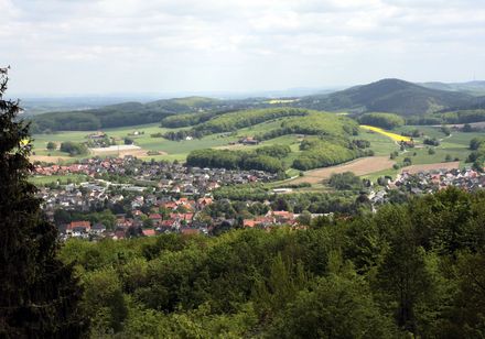 Luftaufnahme von Borgholzhausen, Foto: Fotostudio Warias