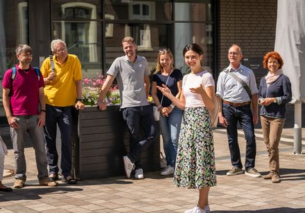 Gruppe bei Stadtführung