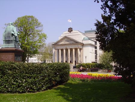 Blick auf das Landestheater Detmold