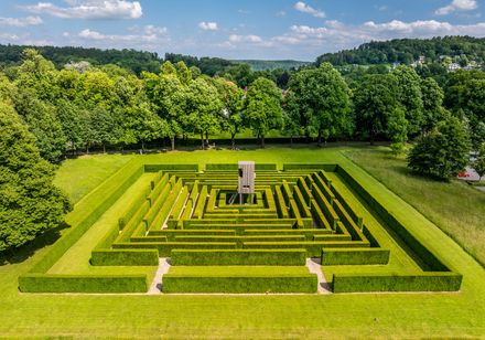 Irrgarten im Gräflichen Park Bad Driburg im Kulturland Kreis Höxter