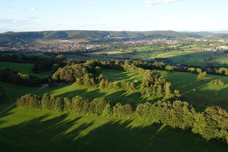 Blick auf den Golfplatz in Lügde