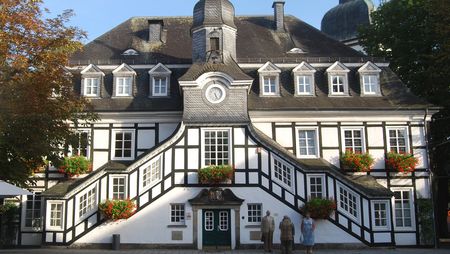 Außenansicht des Historischen Rathaus Rietberg