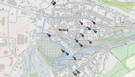 Karte-Rundgang Warburg