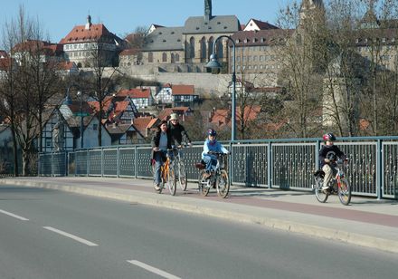 Diemelbrücke in der Altstadt in Warburg, Foto: H. Rösel, Foto: Hansestadt Warburg